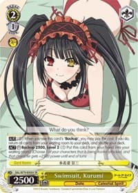 Swimsuit, Kurumi (SR) - Date A Live - Weiss Schwarz card