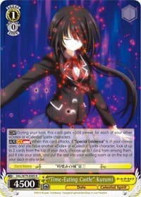 "Time-Eating Castle" Kurumi - Date A Live - Weiss Schwarz card