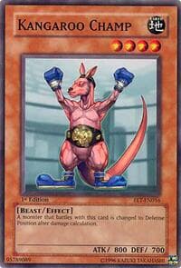 Kangaroo Champ - Flaming Eternity - YuGiOh card