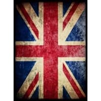 Great Britain Union Jack Flag Card Sleeves - Standard (50-Pack) - Max Protection Card Sleeves - Card Sleeves card