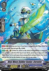 Blue Wave Soldier Senior, Corvette - V-SS08: Clan Selection Plus Vol.2 - Cardfight Vanguard card