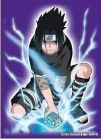 Naruto CCG US Exclusive Card Sleeves - Sasuke Uchiha Lightning (Purple) - Standard (50-Pack) - Max Protection Card Sleeves - Card Sleeves card