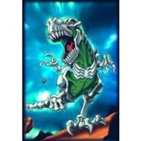 Skeleton T-Rex Holo-Image Card Sleeves - Standard (50-Pack) - Max Protection Card Sleeves - Card Sleeves card