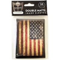 USA Flag Old Glory Double Matte Art Card Sleeves - Standard (50-Pack) - Max Protection Card Sleeves - Card Sleeves card