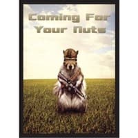 Coming For Your Nuts! Combat Squirrel Double Matte Art Card Sleeves - Standard (50-Pack) - Max Protection Card Sleeves - Card Sleeves card