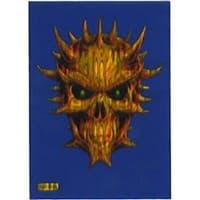 Blue Neo Horned Skull Max Gloss Card Sleeves - Standard (50-Pack) - Max Protection Card Sleeves - Card Sleeves card