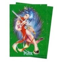Green Kung Fu Girl Max Gloss Holo Card Sleeves - Standard (50-Pack) - Max Protection Card Sleeves - Card Sleeves card