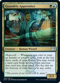 Quandrix Apprentice - Strixhaven: School of Mages - Magic: The Gathering card