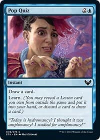 Pop Quiz - Strixhaven: School of Mages - Magic: The Gathering card