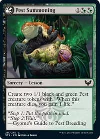 Pest Summoning - Strixhaven: School of Mages - Magic: The Gathering card
