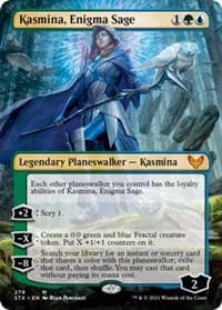 Kasmina, Enigma Sage (Borderless) - Strixhaven: School of Mages - Magic: The Gathering card