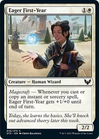 Eager First-Year - Strixhaven: School of Mages - Magic: The Gathering card