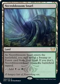 Necroblossom Snarl - Strixhaven: School of Mages - Magic: The Gathering card