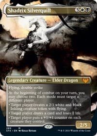 Shadrix Silverquill (Borderless) - Strixhaven: School of Mages - Magic: The Gathering card