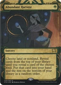 Abundant Harvest (Foil Etched) - Strixhaven: Mystical Archive - Magic: The Gathering card