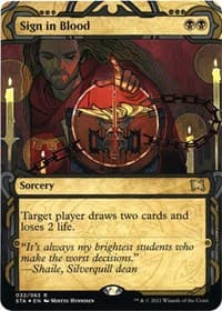 Sign in Blood (Foil Etched) - Strixhaven: Mystical Archive - Magic: The Gathering card