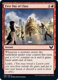 First Day of Class - Strixhaven: School of Mages - Magic: The Gathering card