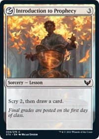 Introduction to Prophecy - Strixhaven: School of Mages - Magic: The Gathering card