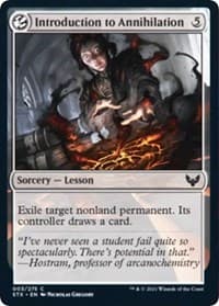 Introduction to Annihilation - Strixhaven: School of Mages - Magic: The Gathering card