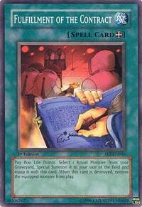 Fulfillment of the Contract - Flaming Eternity - YuGiOh card