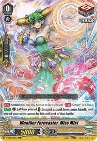 Weather Forecaster, Miss Mist - V-SS08: Clan Selection Plus Vol.2 - Cardfight Vanguard card