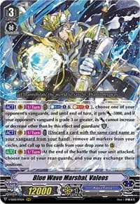 Blue Wave Marshal, Valeos - V-SS08: Clan Selection Plus Vol.2 - Cardfight Vanguard card