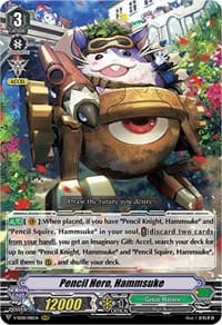 Pencil Hero, Hammsuke - V-SS08: Clan Selection Plus Vol.2 - Cardfight Vanguard card