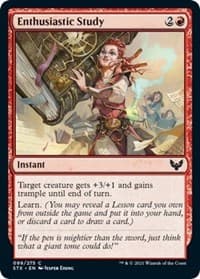 Enthusiastic Study - Strixhaven: School of Mages - Magic: The Gathering card