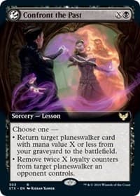 Confront the Past (Extended Art) - Strixhaven: School of Mages - Magic: The Gathering card