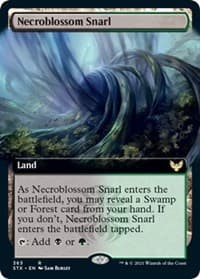 Necroblossom Snarl (Extended Art) - Strixhaven: School of Mages - Magic: The Gathering card