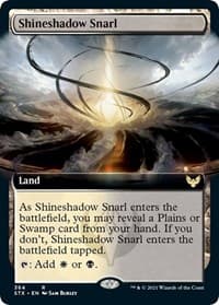 Shineshadow Snarl (Extended Art) - Strixhaven: School of Mages - Magic: The Gathering card