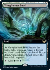 Vineglimmer Snarl (Extended Art) - Strixhaven: School of Mages - Magic: The Gathering card