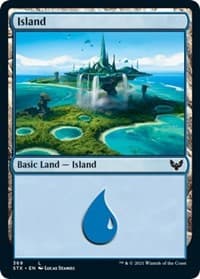 Island (369) - Strixhaven: School of Mages - Magic: The Gathering card