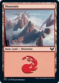 Mountain (373) - Strixhaven: School of Mages - Magic: The Gathering card