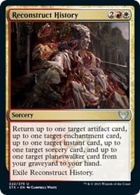 Reconstruct History - Strixhaven: School of Mages - Magic: The Gathering card