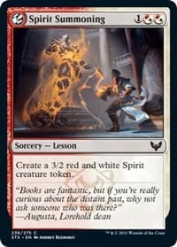 Spirit Summoning - Strixhaven: School of Mages - Magic: The Gathering card