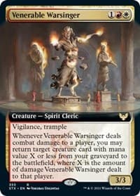 Venerable Warsinger (Extended Art) - Strixhaven: School of Mages - Magic: The Gathering card