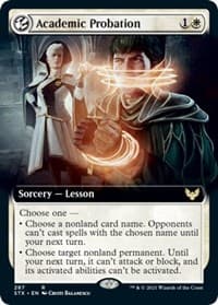Academic Probation (Extended Art) - Strixhaven: School of Mages - Magic: The Gathering card