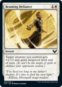 Beaming Defiance - Strixhaven: School of Mages - Magic: The Gathering card