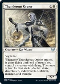 Thunderous Orator - Strixhaven: School of Mages - Magic: The Gathering card