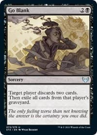 Go Blank - Strixhaven: School of Mages - Magic: The Gathering card