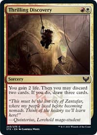 Thrilling Discovery - Strixhaven: School of Mages - Magic: The Gathering card