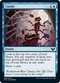 Curate - Strixhaven: School of Mages - Magic: The Gathering card