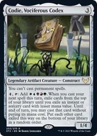 Codie, Vociferous Codex - Strixhaven: School of Mages - Magic: The Gathering card