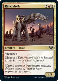 Relic Sloth - Strixhaven: School of Mages - Magic: The Gathering card