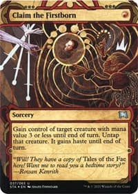 Claim the Firstborn (Foil Etched) - Strixhaven: Mystical Archive - Magic: The Gathering card