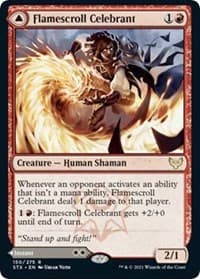 Flamescroll Celebrant - Strixhaven: School of Mages - Magic: The Gathering card