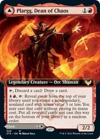 Plargg, Dean of Chaos (Extended Art) - Strixhaven: School of Mages - Magic: The Gathering card