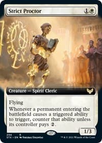 Strict Proctor (Extended Art) - Strixhaven: School of Mages - Magic: The Gathering card
