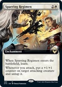 Sparring Regimen (Extended Art) - Strixhaven: School of Mages - Magic: The Gathering card